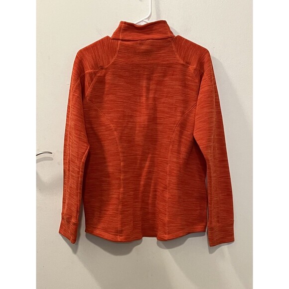 Avalanche Womens Orange Half Zip Mockneck Sweater Activewear Size Large - Picture 6 of 8